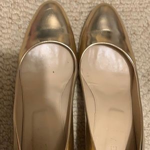JCrew Martina Metallic Wedge